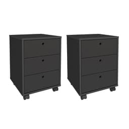 Conjunto de Gaveteiros Croydon Preto