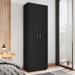 Estante Livreiro com 2 Portas Bari Preto