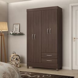 Guarda Roupa 4 Portas Valencia Cafe Touch