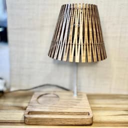 Luminária de Mesa Laminado Europa Freijo