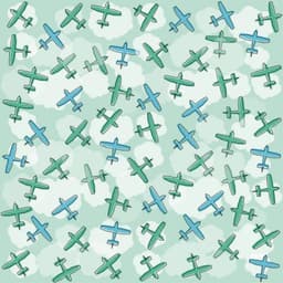 Papel de Parede Infantil Aviões