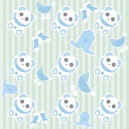 Papel de Parede Infantil Ursinho Menino