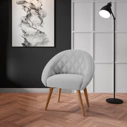 Poltrona Decorativa Maricá Linha Cinza
