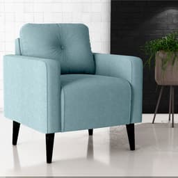 Poltrona Decorativa Viale Boucle Azul