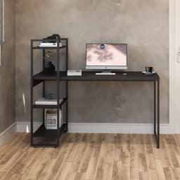 Escrivaninha com Estante Studio Preta