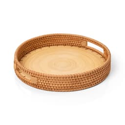 Bandeja Decorativa Duo Rattan Natural
