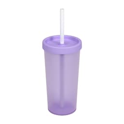 Copo com Tampo e Canudo Nutri 500ml Lilás