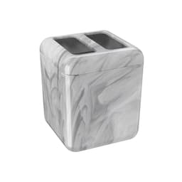 Porta Escova Cube Branco e Preto