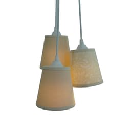 Lustre Pendente Trio Bege