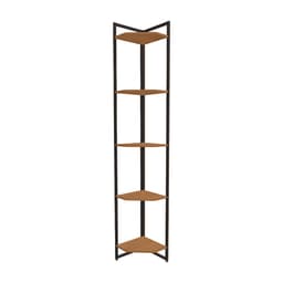 Estante Goya Canela e Preta 202x31 cm