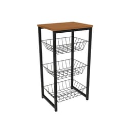 Fruteira Goya 3 Cestos Canela e Preta