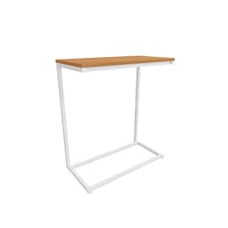 Mesa Lateral Retangular Goya Canela e Branca