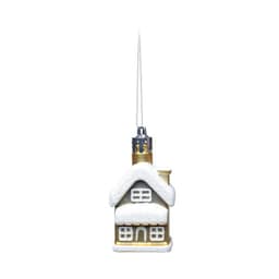 Conjunto com 3 Enfeites de Natal Casa Branco