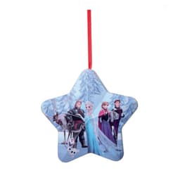 Conjunto com 6 Enfeites de Natal Frozen Azul