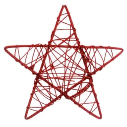 Enfeite de Natal Estrela Vermelha 25 cm