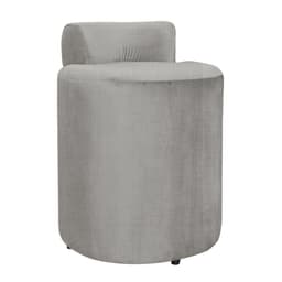 Puff Athenas Decorativa Linho Bege