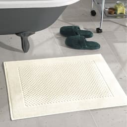 Toalha para Piso Felpudo Liso Prime Marfim
