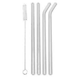 Kit Canudos e Escova Open Bar Branco
