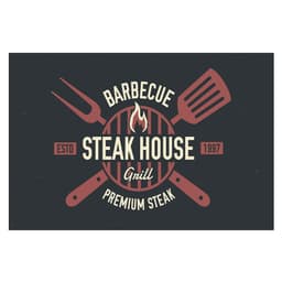 Tábua Retangular Steak House Preta 30 cm