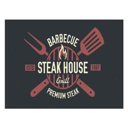 Tábua Retangular Steak House Preta 40 cm
