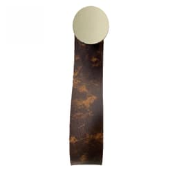 Gancho Branco Com Courino Rajado 4 Cm