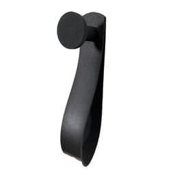 Gancho Preto Com Courino Preto 4 Cm