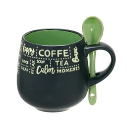 Caneca Coffee Preta e Verde