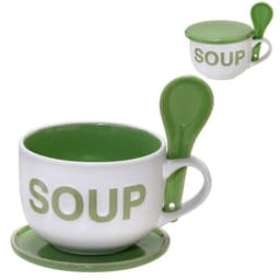 Caneca Soup Branca e Verde