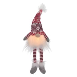 Gnomo Natalino IV Vermelho e Branco