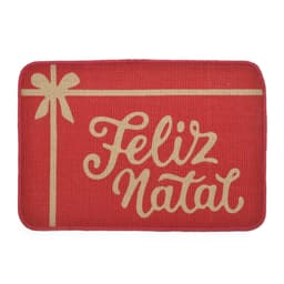 Tapete Feliz Natal II Vermelho e Bege