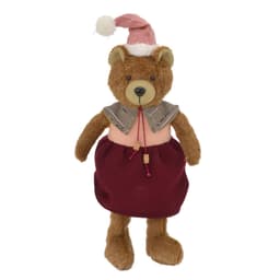 Urso Natalino Decorativo V Marrom
