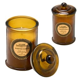 Vela Decorativa Vidro Marrom