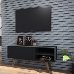 Rack Poncho Preto 125 cm