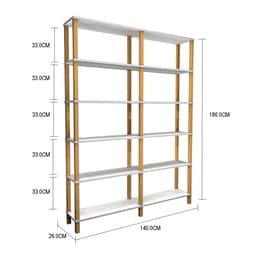 Estante 140x26x186 Branca