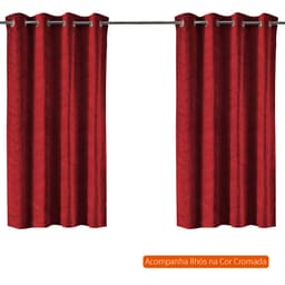 Cortina Bloom ll (170x300) Vermelha