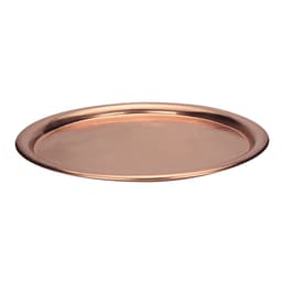 Bandeja Redonda Martelada Cobre 38 cm