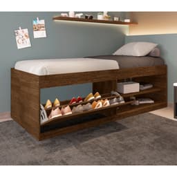 Cama Box Sapateira Moal Malbec