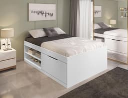 Cama Sapateira Vanessa Casal Branca Framar