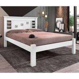Cama de Casal Faric Branco