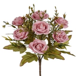 Buquê Decorativo Rosa Colonial X7 Malva