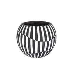 Cachepot Grillo Preto e Branco 14 cm