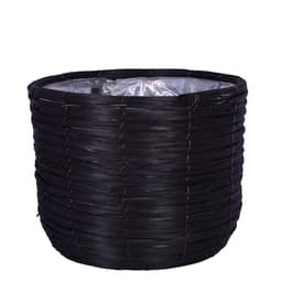 Cachepot Natural M Preto