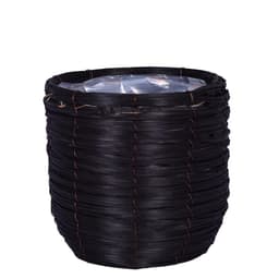 Cachepot Natural P Preto