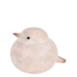 Escultura Decorativa Pássaro P Creme