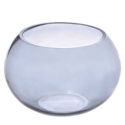 Vaso Decorativo Aquário Grafite 18 cm