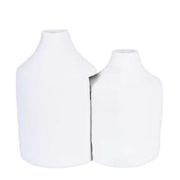Vaso Decorativo Duo Garrafa Off White