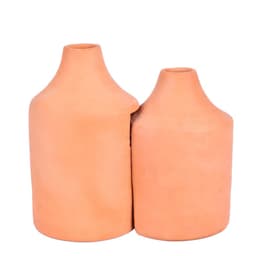 Vaso Decorativo Duo Garrafa Terracota