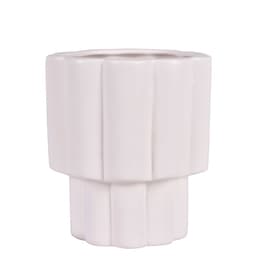 Vaso Decorativo Gomos Off White 16 cm