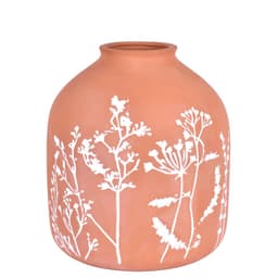 Vaso Decorativo Pinturas Terracota 21 cm