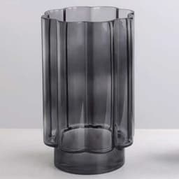 Vaso Decorativo Vidro Cinza
